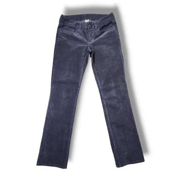 J. Crew City Fit Corduroy Gray Slacks Cords Pants Women's Size 27R (30x32) - Picture 1 of 16